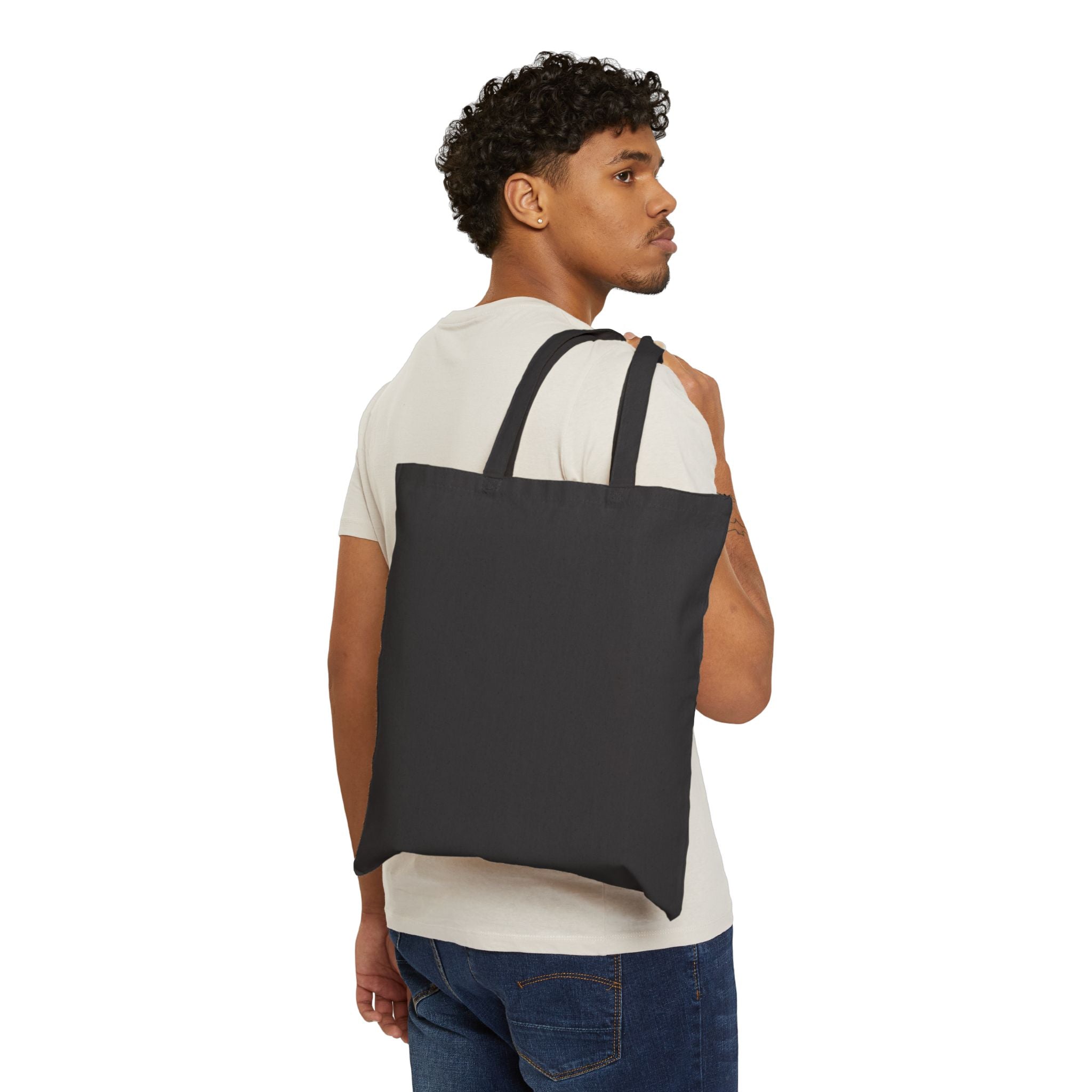 Canvas Tote Bag — Neon Green Hoodie 'P' Streetwear Graphic