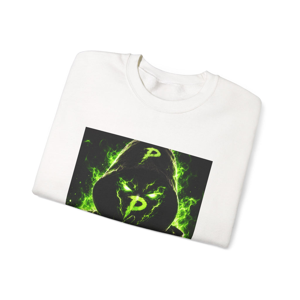 Hooded Phantom Neon Green Graphic Sweatshirt