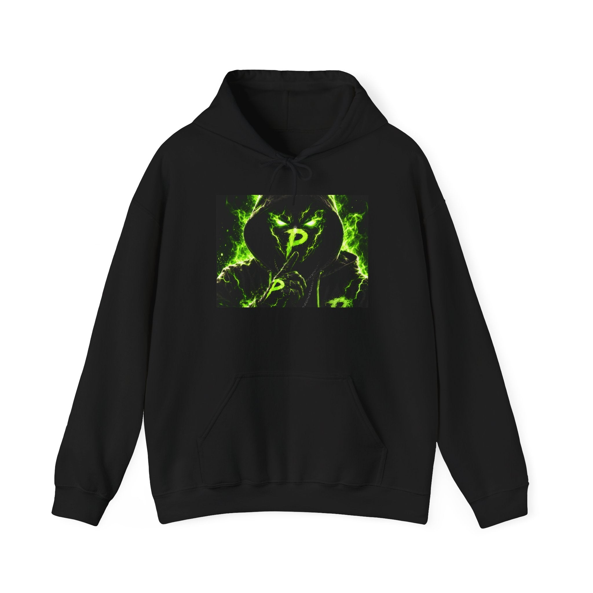 Hoodie — Neon Green Energy Logo Pullover