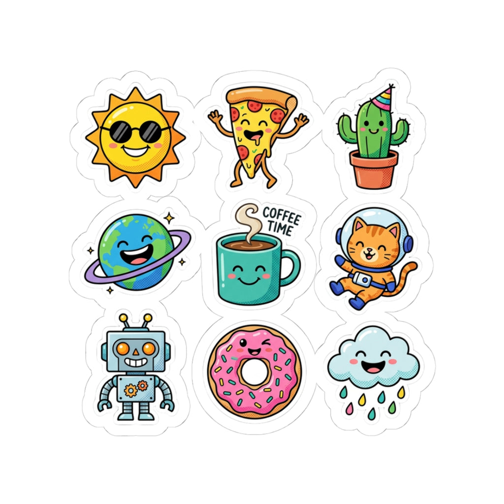 Fun Kiss-Cut Stickers — Playful Decorative Sticker Pack