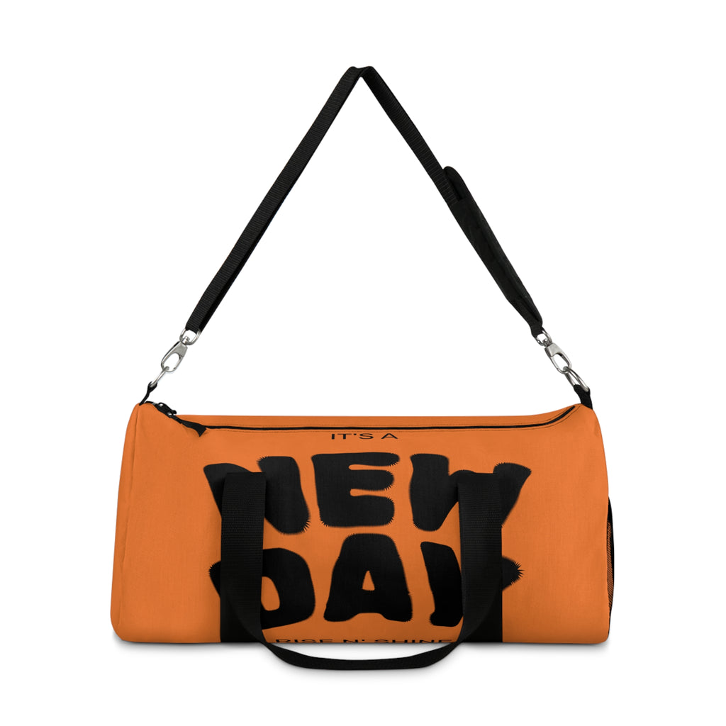 Orange Travel Duffel Bag — Lightweight Gym & Weekend Overnight Bag