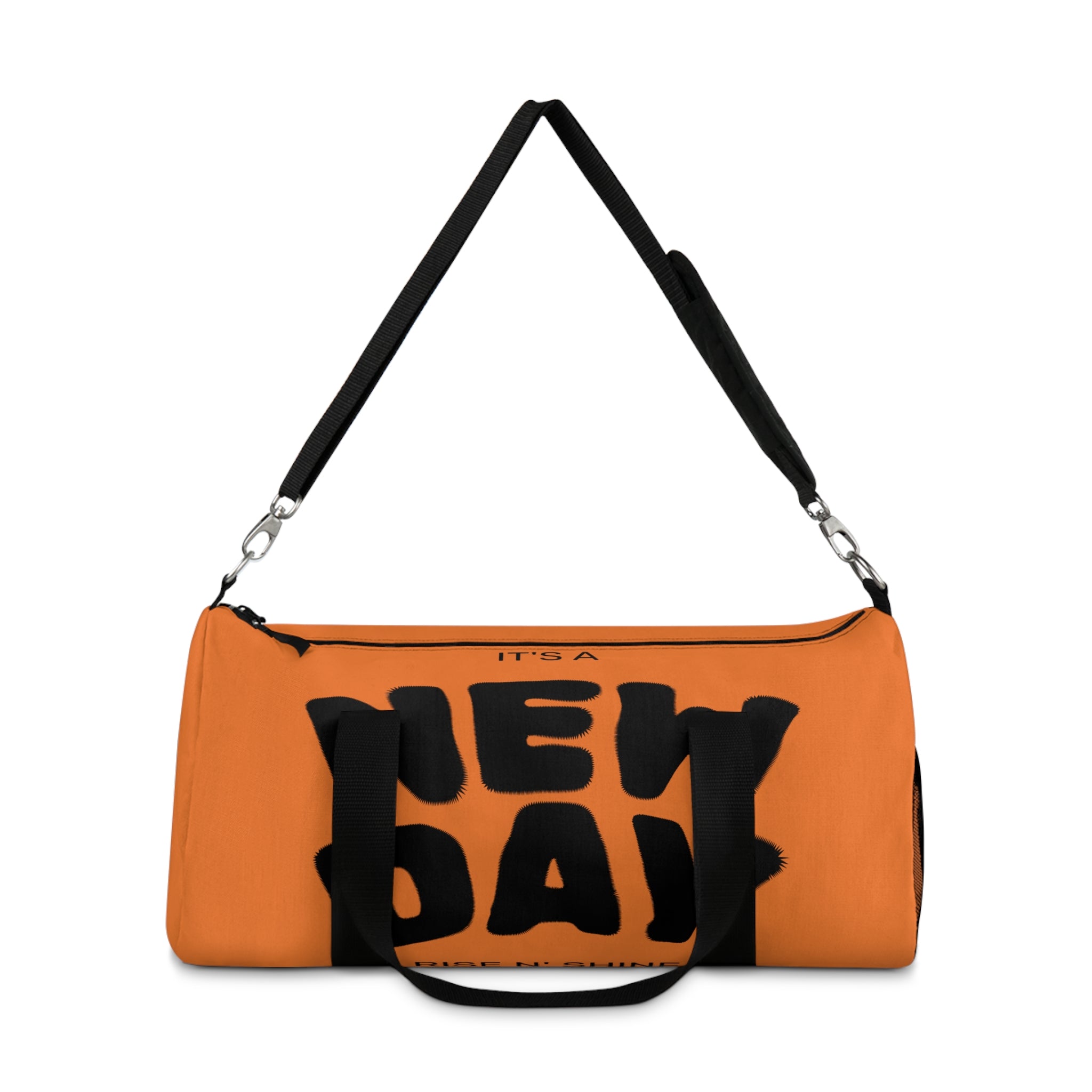 Orange Travel Duffel Bag — Lightweight Gym & Weekend Overnight Bag