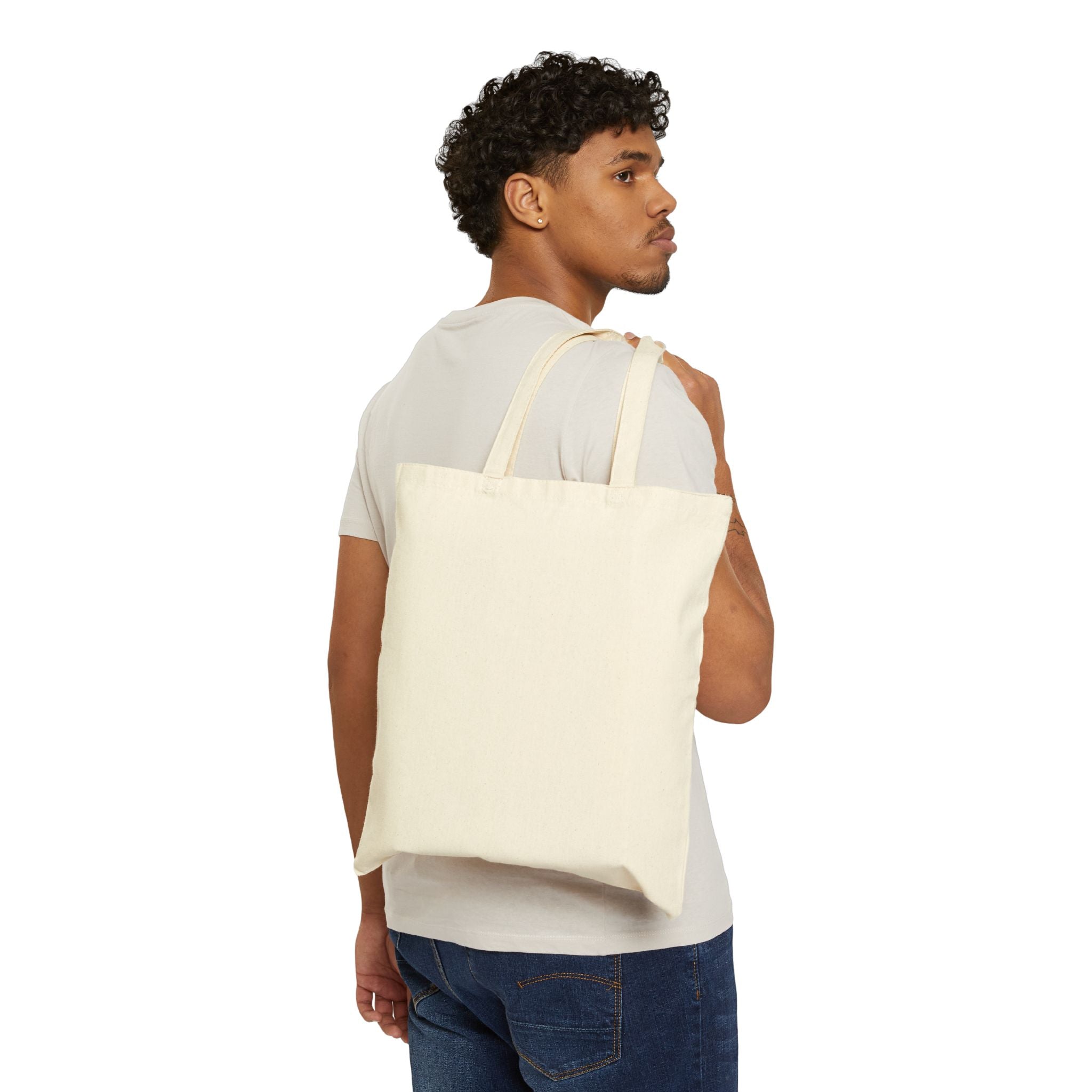 Canvas Tote Bag — Neon Green Hoodie 'P' Streetwear Graphic