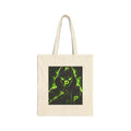 Canvas Tote Bag — Neon Green Hoodie 'P' Streetwear Graphic
