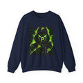 Hooded Phantom Neon Green Graphic Sweatshirt