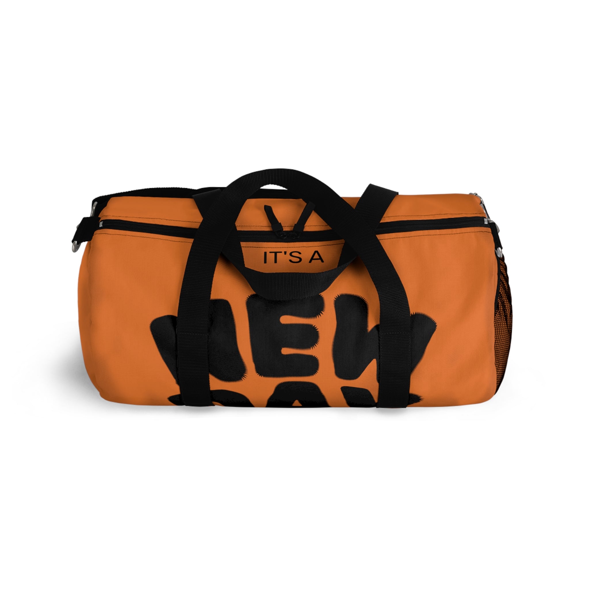 Orange Travel Duffel Bag — Lightweight Gym & Weekend Overnight Bag