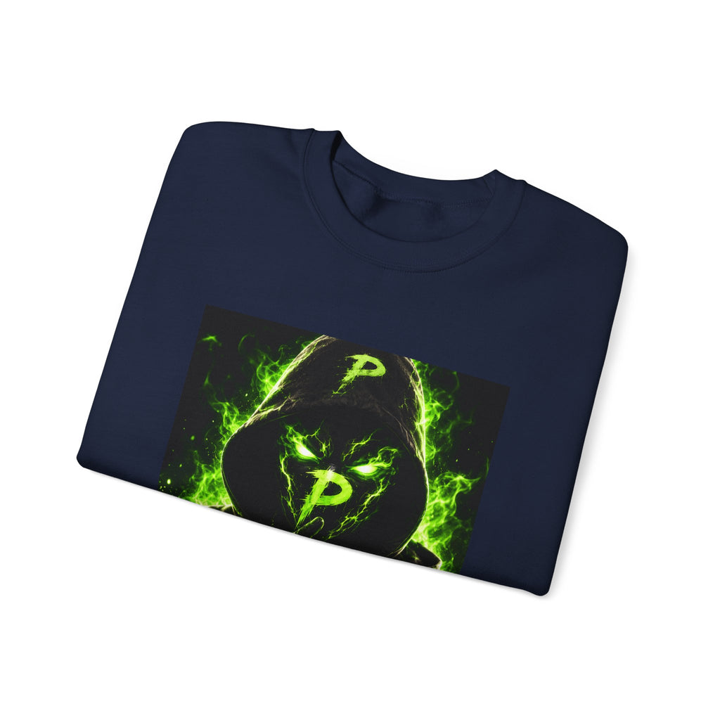 Hooded Phantom Neon Green Graphic Sweatshirt