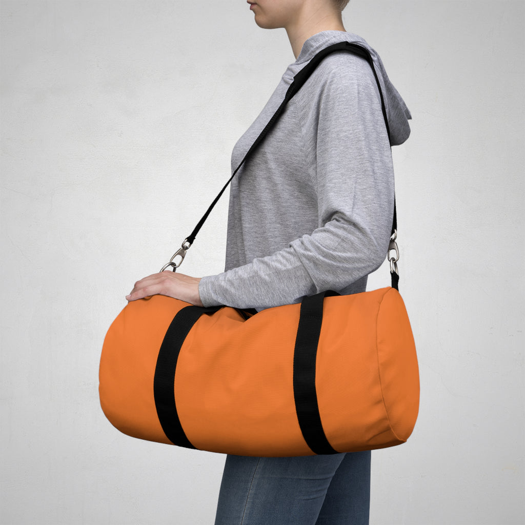 Orange Travel Duffel Bag — Lightweight Gym & Weekend Overnight Bag